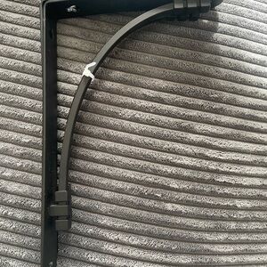 Sleek Black Metal Wall Support